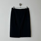 Wool blend pencil skirt | Black