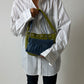 Leather mini shoulder bag | Blue