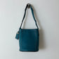 Leather bucket bag | Dark turquoise
