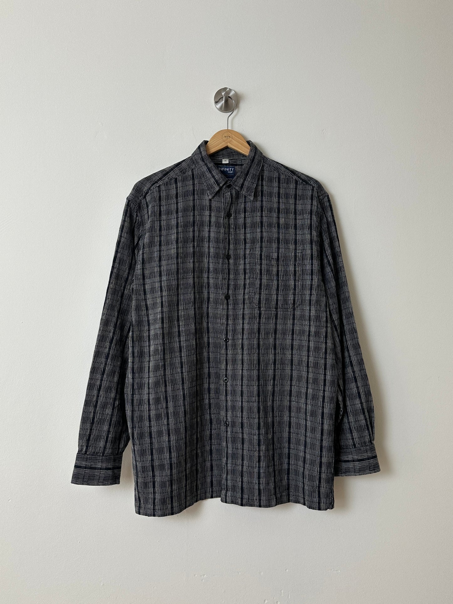 Relaxed checked shirt | Grey / Black