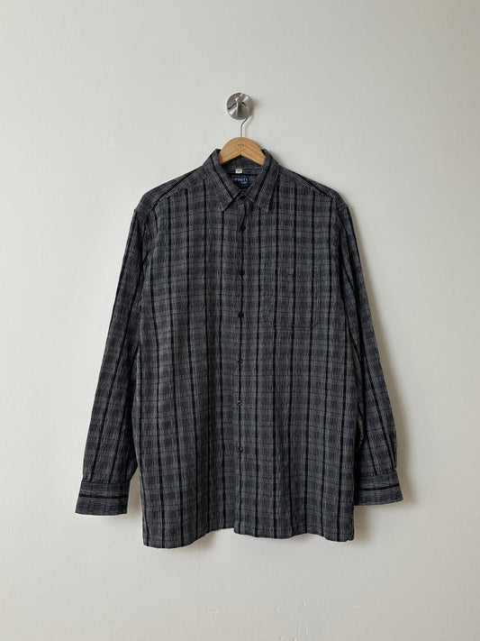 Relaxed checked shirt | Grey / Black