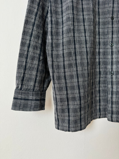 Relaxed checked shirt | Grey / Black