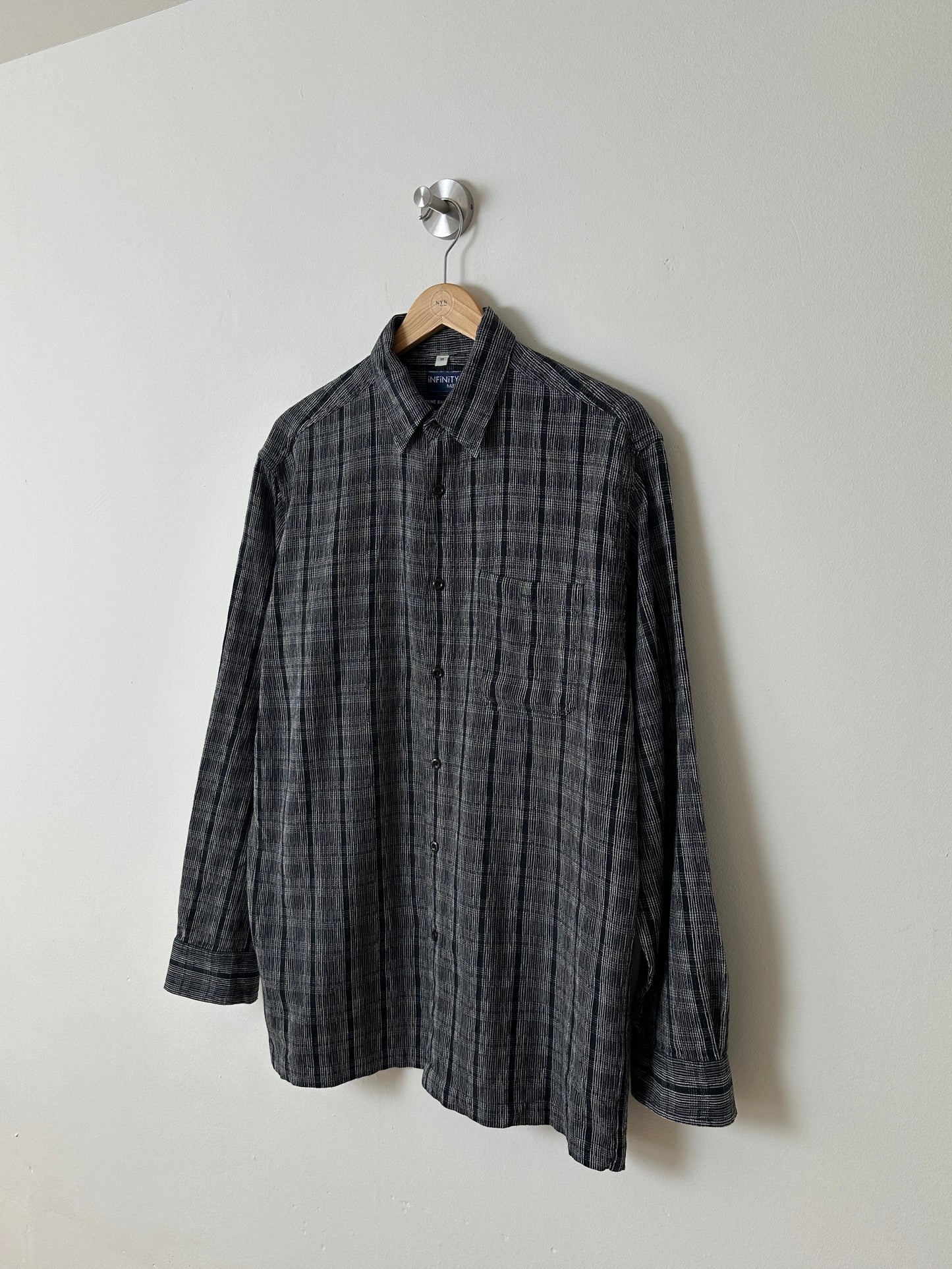 Relaxed checked shirt | Grey / Black