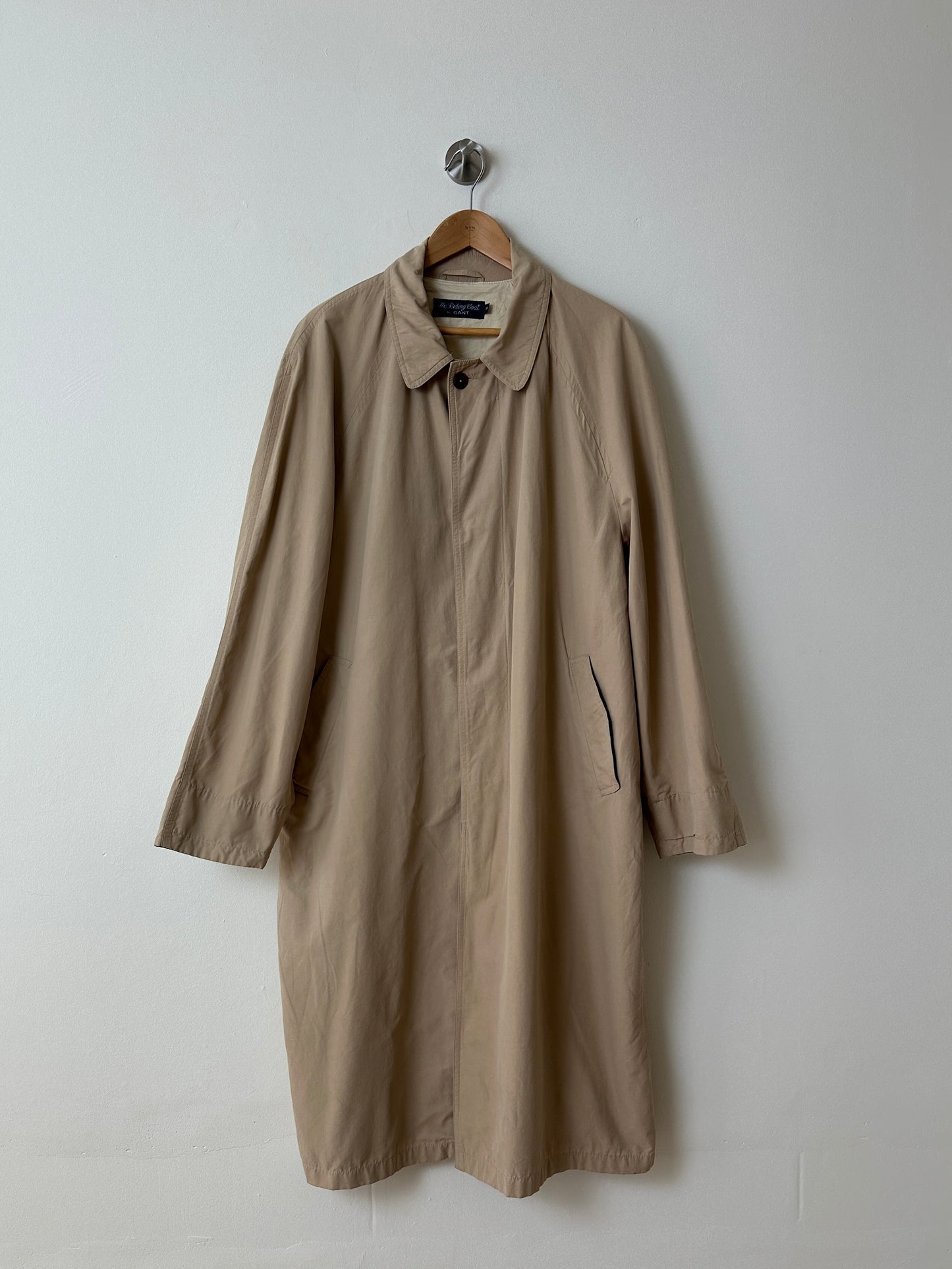 Long mac coat | Soft ecru