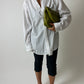 Oversized striped shirt | White / Blue