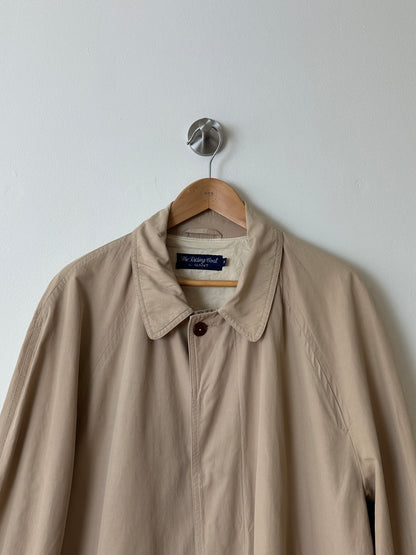 Long mac coat | Soft ecru
