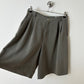 High waist shorts | Soft green