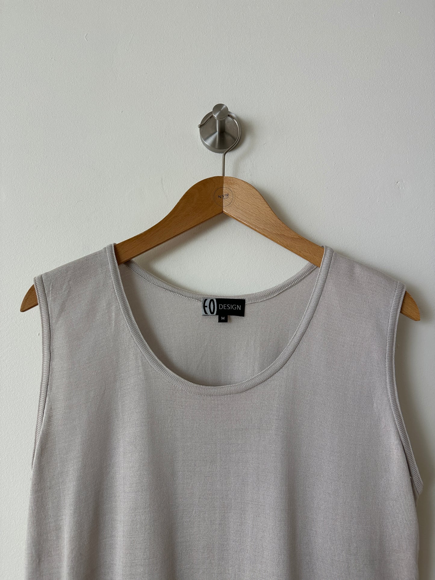 Fine knitted top | Soft grey