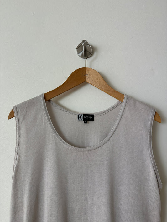 Fine knitted top | Soft grey
