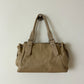 Leather shoulder bag | Soft ecru