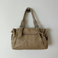 Leather shoulder bag | Soft ecru