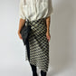 Silk dotted scarf | Grey / Black