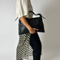Leather shoulder bag | Black