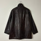 Leather jacket | Dark brown