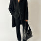 Wool blend sleeveless cardigan | Dark grey