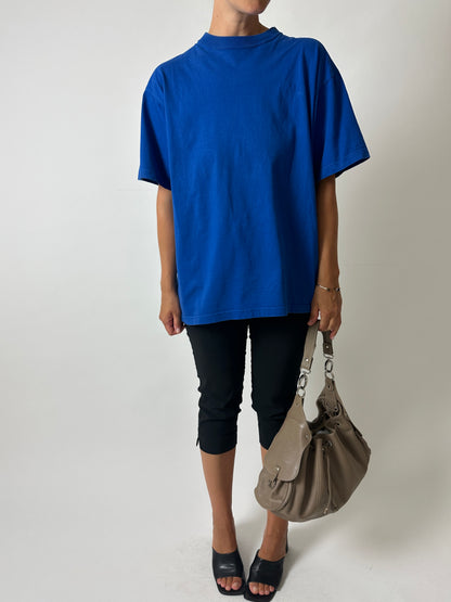 Vintage crewneck t-shirt | Cobalt