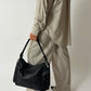 Leather shoulder bag | Black