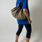 Leather shoulder bag | Beige