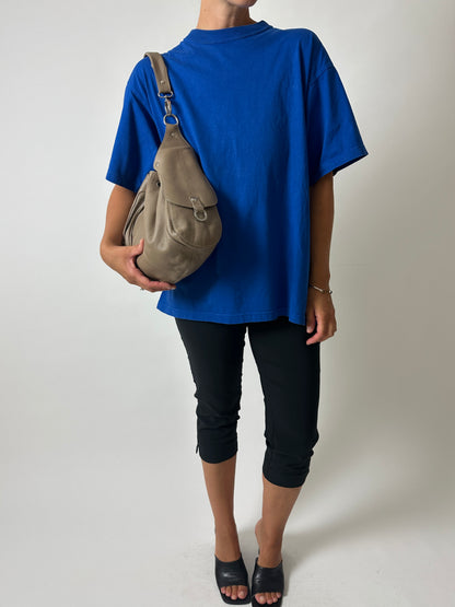 Vintage crewneck t-shirt | Cobalt