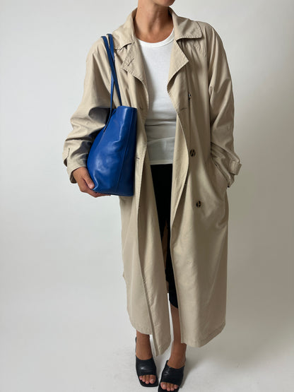 Long trench coat | Soft beige