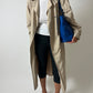 Long trench coat | Soft beige