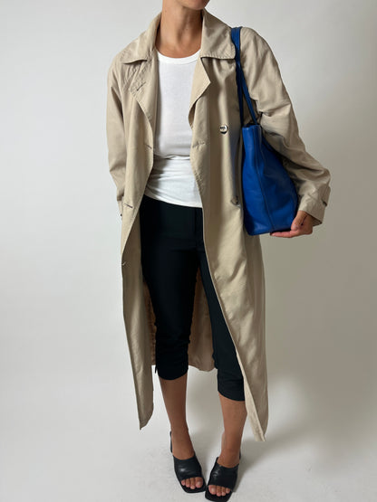 Long trench coat | Soft beige