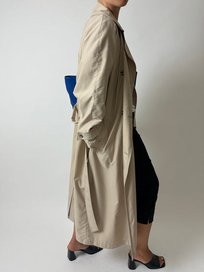 Long trench coat | Soft beige