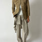 Vintage suede jacket in sand brown a minimalistic silhouette for a modern timeless wardrobe curated by NYN