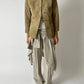 Suede relaxed jacket | Sand