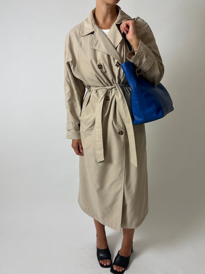 Long trench coat | Soft beige