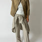 Suede relaxed jacket | Sand