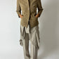 Suede relaxed jacket | Sand