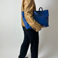 Leather fitted blazer | Caramel