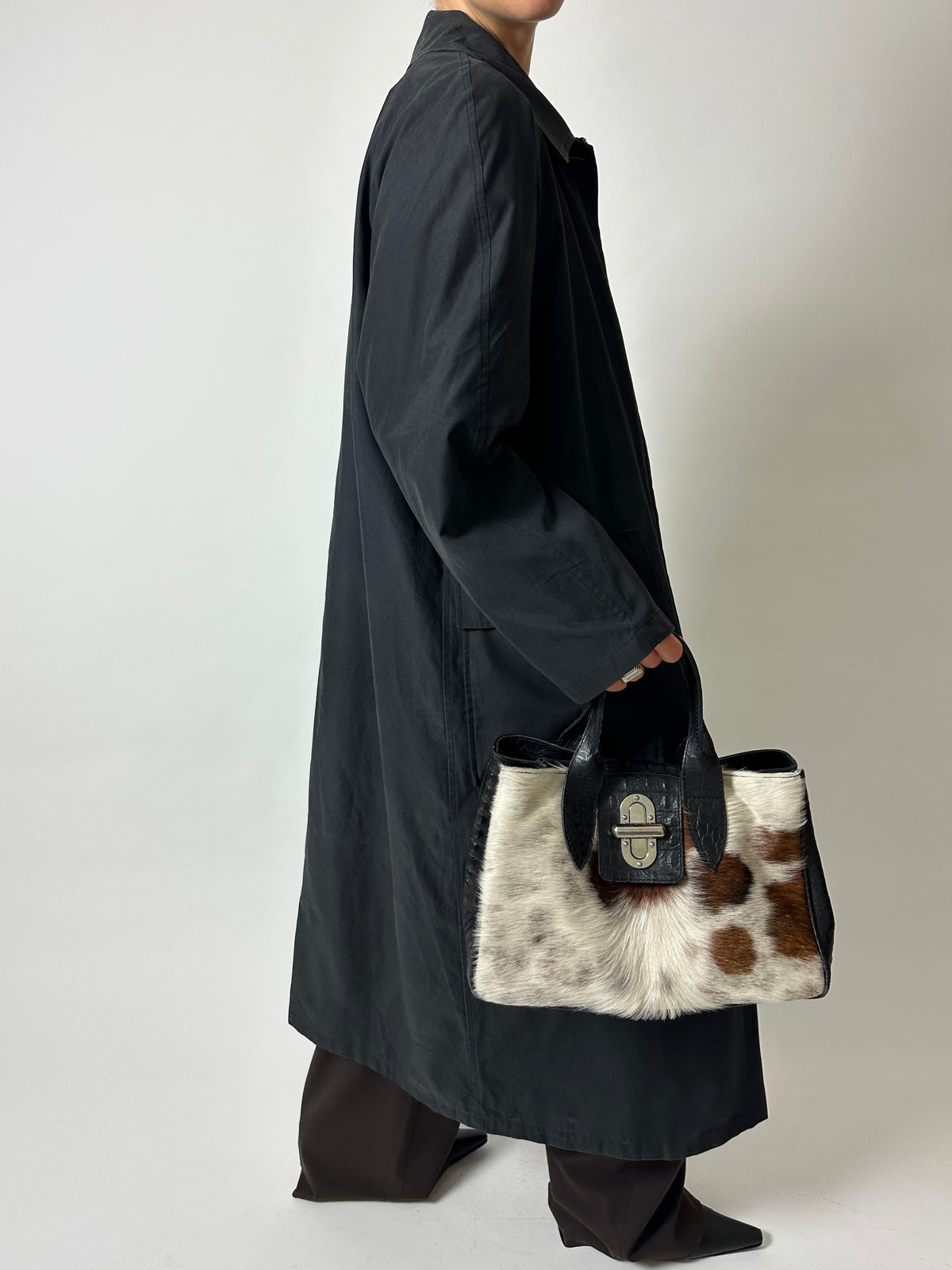 Long coat | Off black