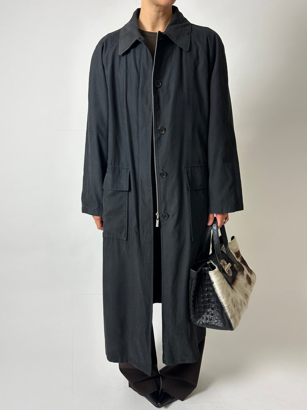 Long coat | Off black