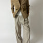 Suede relaxed jacket | Sand