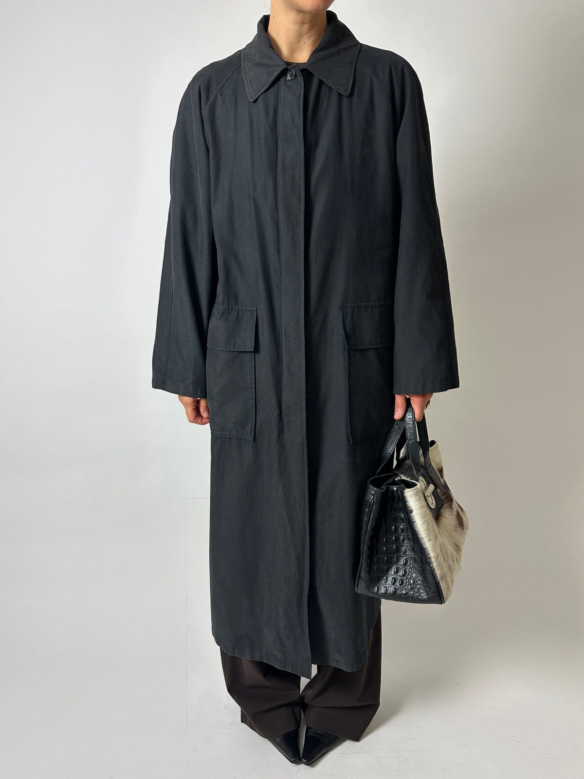 Long coat | Off black