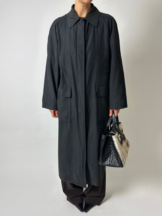 Long coat | Off black