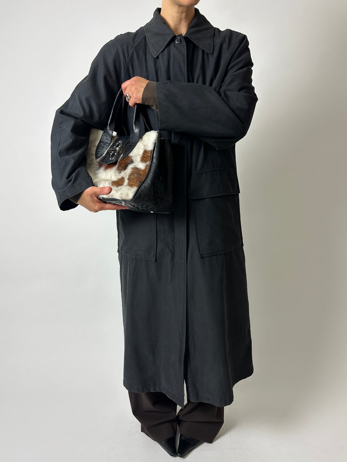 Long coat | Off black