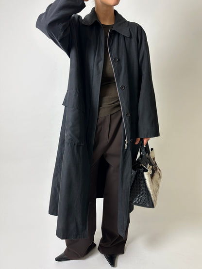 Long coat | Off black