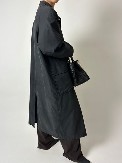 Long coat | Off black
