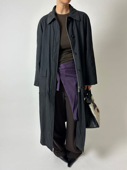 Long coat | Off black
