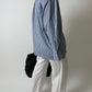 Striped cotton shirt | Blue / Black / White