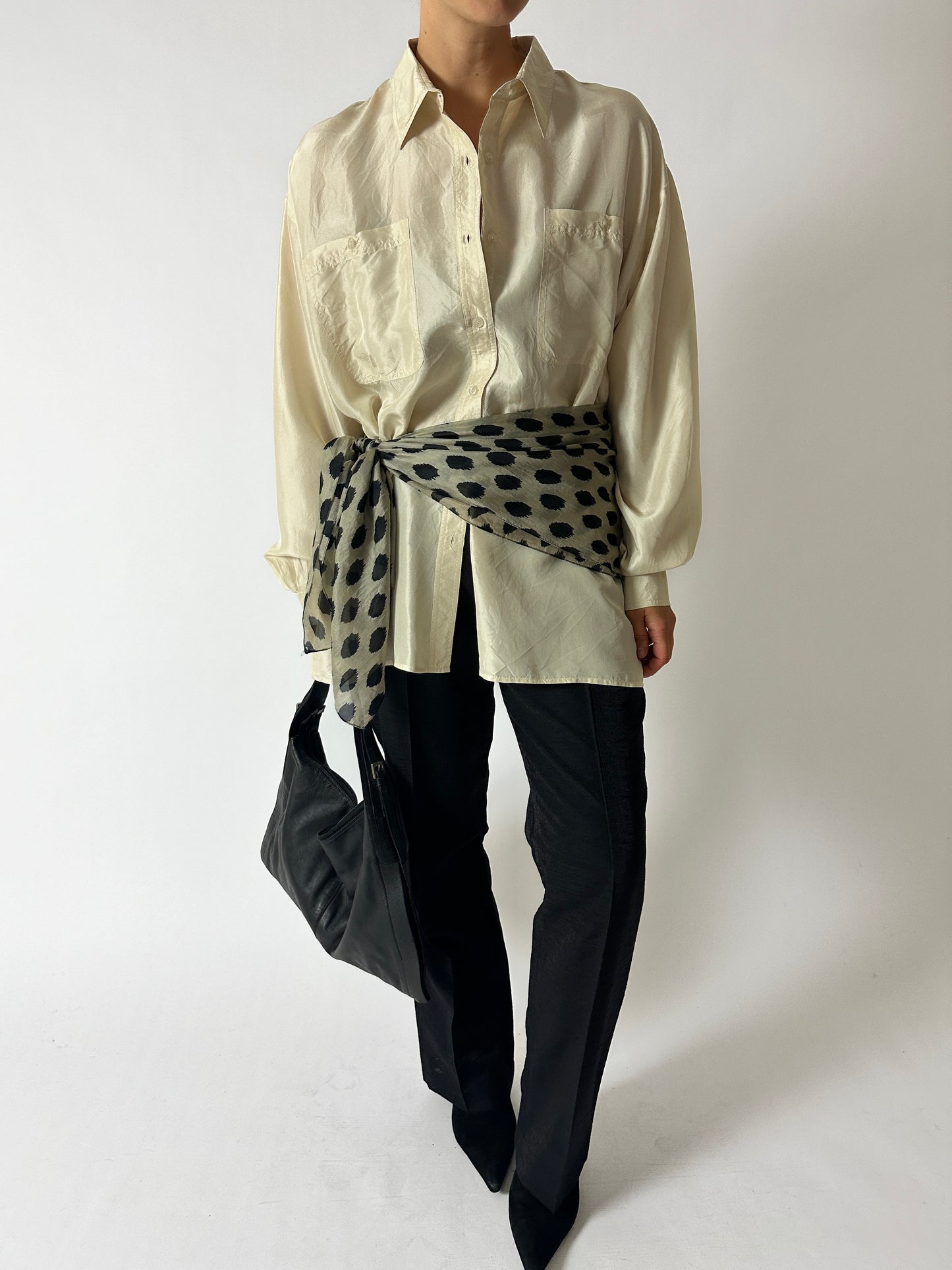 Silk relaxed shirt | Butter