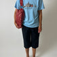 Vintage crewneck t-shirt | Light Blue