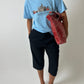 Vintage crewneck t-shirt | Light Blue