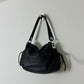 Leather shoulder bag | Black