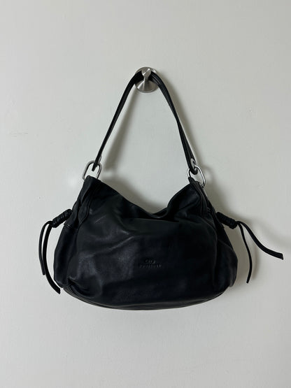 Leather shoulder bag | Black
