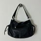 Leather shoulder bag | Black