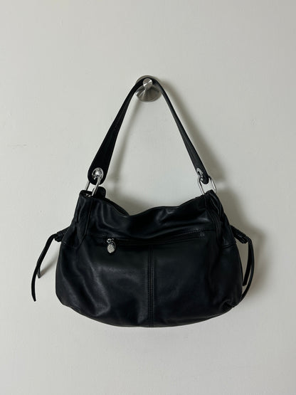 Leather shoulder bag | Black